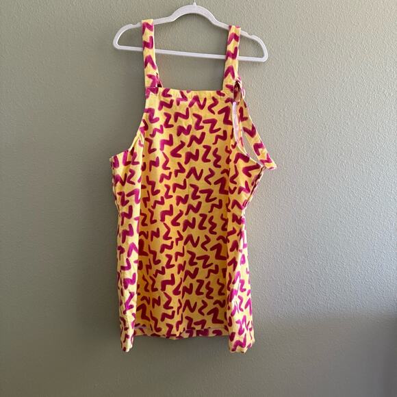 NWT Lucy & Yak Mini Pini Corduroy Dungaree Dress Size L - Picture 2 of 4